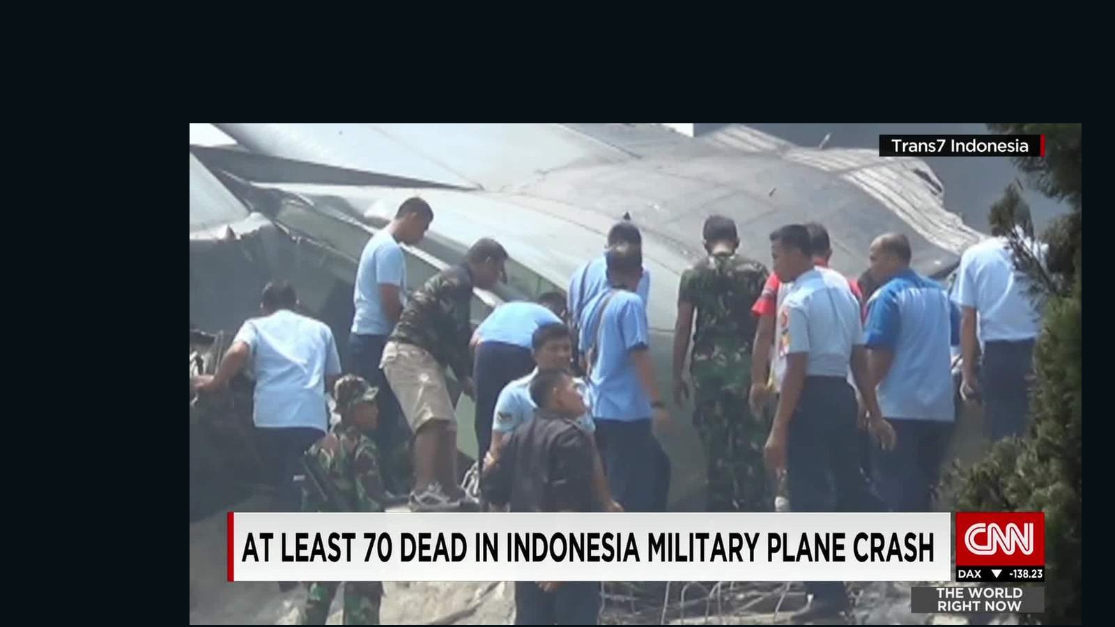 At Least 70 Dead In Indonesia Military Plane Crash - CNN Video