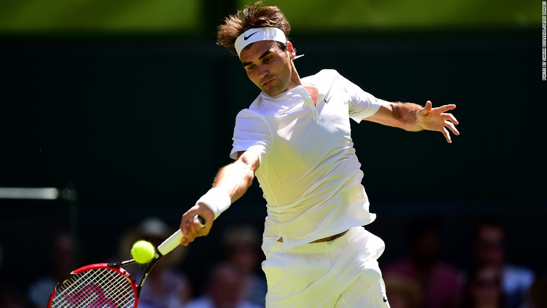 Roger Federer began the quest for an eighth Wimbledon title by cruising past Bosnia&#39;s Damir Dzumhur in only one hour, 8 minutes amid London&#39;s heatwave. 