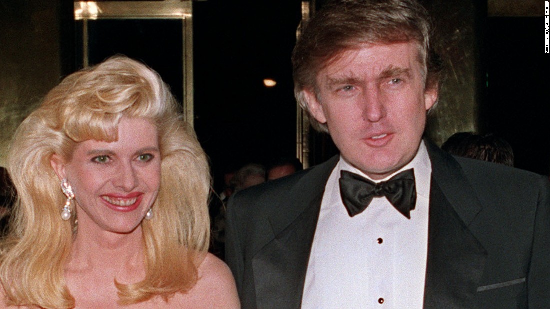 Trump was married to Ivana Zelnicek Trump from 1977 to 1990, when they divorced. They had three children together: Donald Jr., Ivanka and Eric.