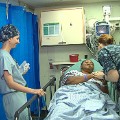 USNS comfort -- Marleen and Nurse Stoops