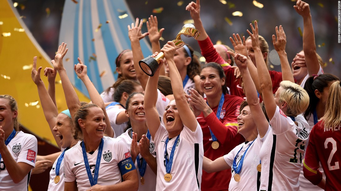 The U.S. Women&#39;s National Soccer Team celebrates after winning the Women&#39;s World Cup on Sunday, July 5, in Vancouver, Canada. The United States defeated Japan with a final score of 5-2. Click through to see highlights from the tournament: