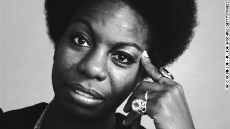 Portrait of the singer Nina Simone, October 1969.