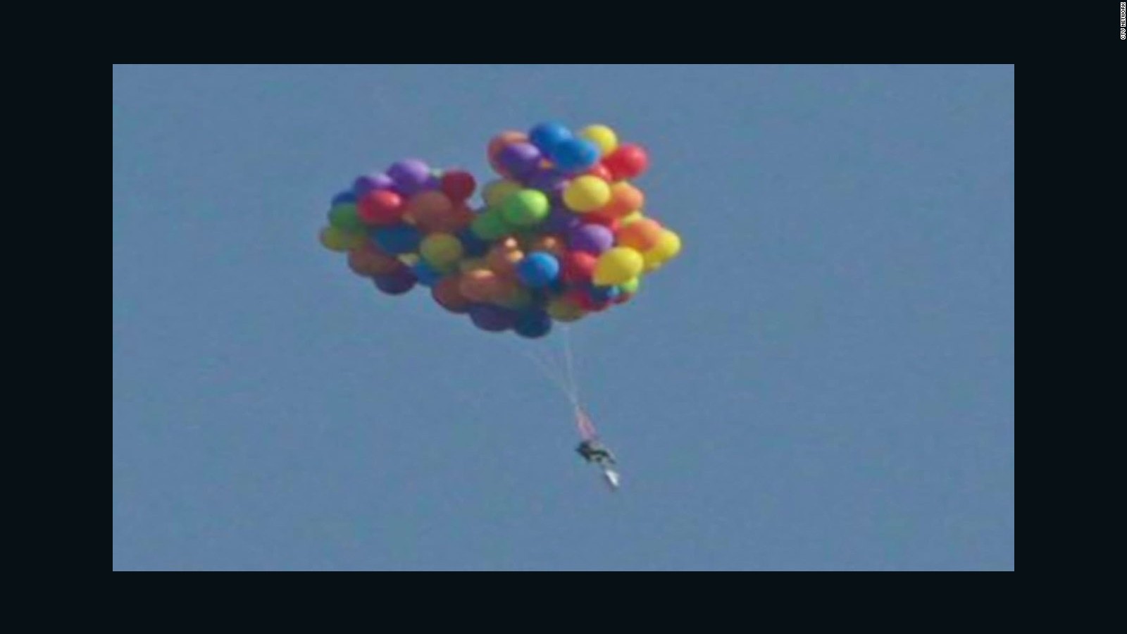 Balloon Man Soars In Lawn Chair Lands In Jail Cnn