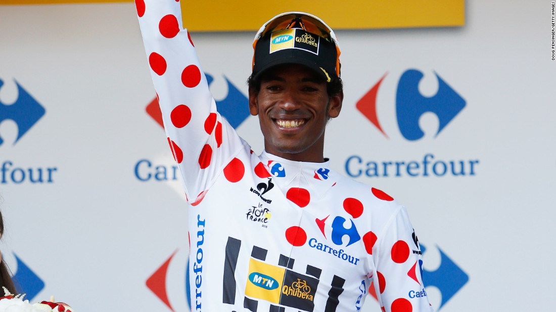 Daniel Teklehaimanot of Eritrea and MTN-Qhubeka made history when he became the first African to hold the polka dot jersey for best climber during the 2015 Tour. He is targeting stage wins this year.