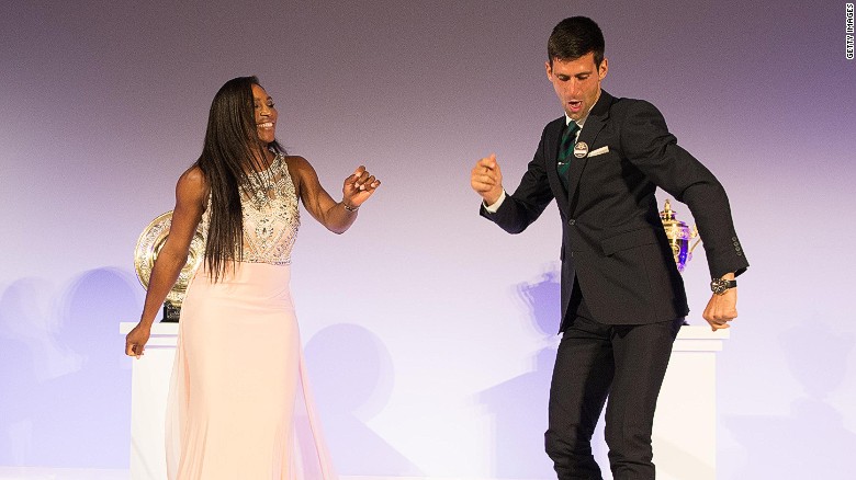 How Serena got Novak dancing at Wimbledon