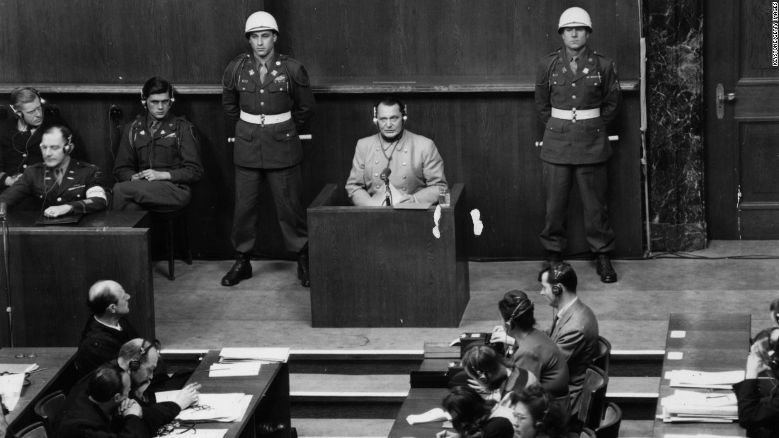 Hermann Goering was the highest-ranking Nazi tried at Nuremberg. He issued the order for Hitler&#39;s security police to carry out a &quot;Final Solution&quot; to the &quot;Jewish question&quot; -- resulting in the Holocaust. He was sentenced to death but committed suicide before he could be executed.