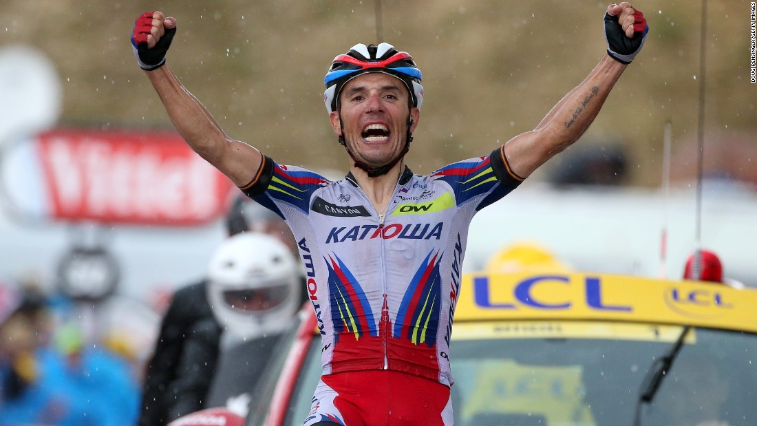 Meanwhile, Spanish rider Joaquim Rodriguez Oliver won his second leg of the 2015 Tour for Team Katusha in Thursday&#39;s stage 12 -- a rain-hit 195 km trek between Lannemezan and Plateau de Beille.