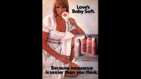 The ad campaign for Love&#39;s Baby Soft in the 1970s encouraged women to be innocent and sexy at the same time.