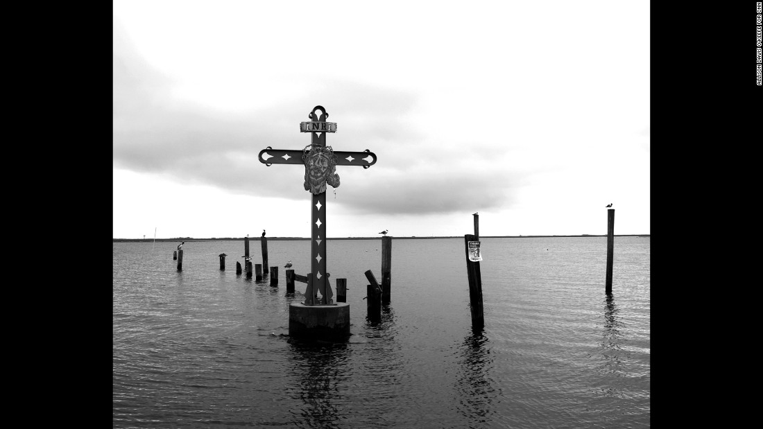 A cross in the water off Shell Beach, Louisiana, honors victims of Katrina who were from St. Bernard Parish. According to FEMA, Katrina was &quot;the single most catastrophic natural disaster in U.S. history.&quot;