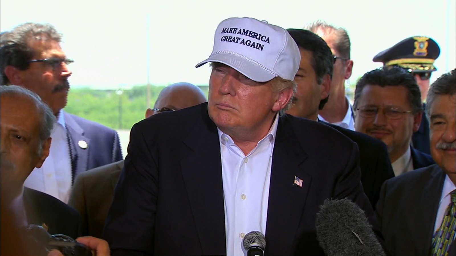 trump with hat