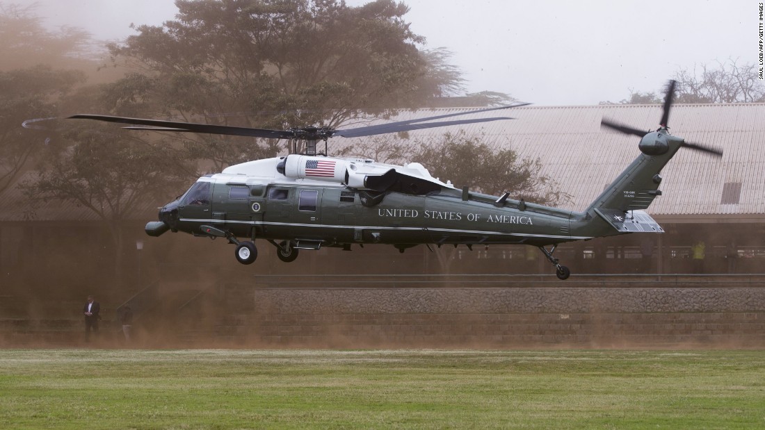 Obama arrives for the Global Entrepreneurship Summit.