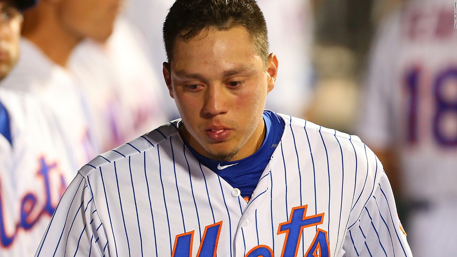 Wilmer Flores cries on field amid trade rumors - CNN