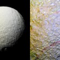 Saturn moon Tethys SPLIT