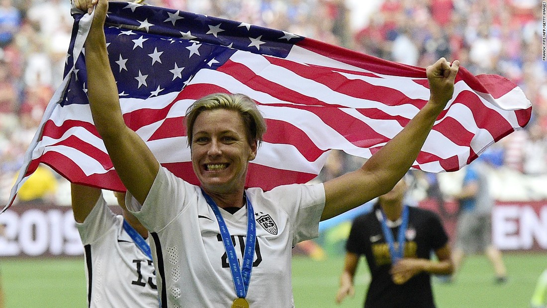 Abby Wambach has scored more international goals (184) than any soccer player in history, male or female. She received the Associated Press Female Athlete of the Year award in 2011, becoming the first individual soccer player to do so. She played her last World Cup this year and helped the United States win the tournament. She has since &lt;a href=&quot;http://edition.cnn.com/2015/10/28/football/abby-wambach-football-retirement/index.html&quot; target=&quot;_blank&quot;&gt;announced she will retire&lt;/a&gt; from the sport.