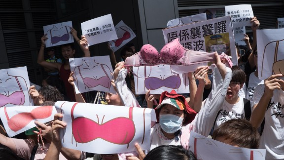 Breasts Are Not Weapons Say Hong Kong Protesters Cnn 