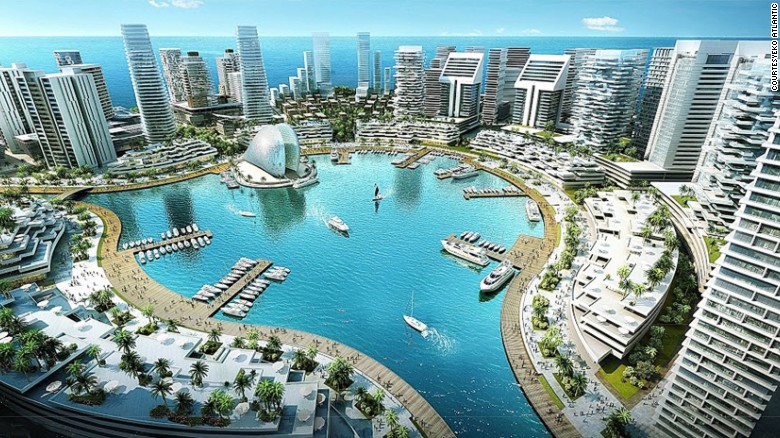 Is this Nigeria&#39;s answer to Dubai? Eko Atlantic is the ambitious multi-billion dollar project that aims to transform Lagos, the country&#39;s most populated city. Its creators want it to become the new financial hub for Nigeria -- bringing in 150,000 commuters every day. 