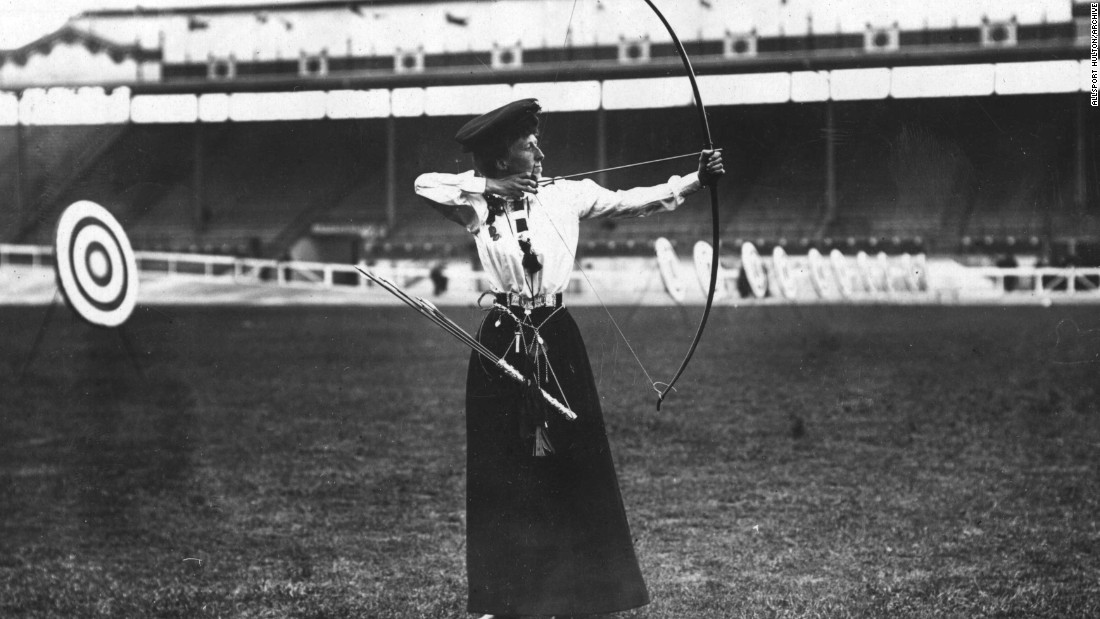 The only city to have hosted the Olympic Games on three separate occasions, the UK capital made its bow in 1908. Queenie Newall won the ladies&#39; &quot;double National round&quot; archery competition at the age of 53.