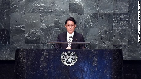 Japanese Foreign Minister Fumio Kishida 