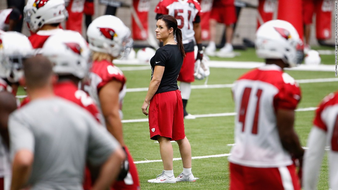 Jen Welter is a former running back for the Texas Revolution in the Indoor Football League -- the first female to play pro football professionally in a non-kicking role. &lt;br /&gt;