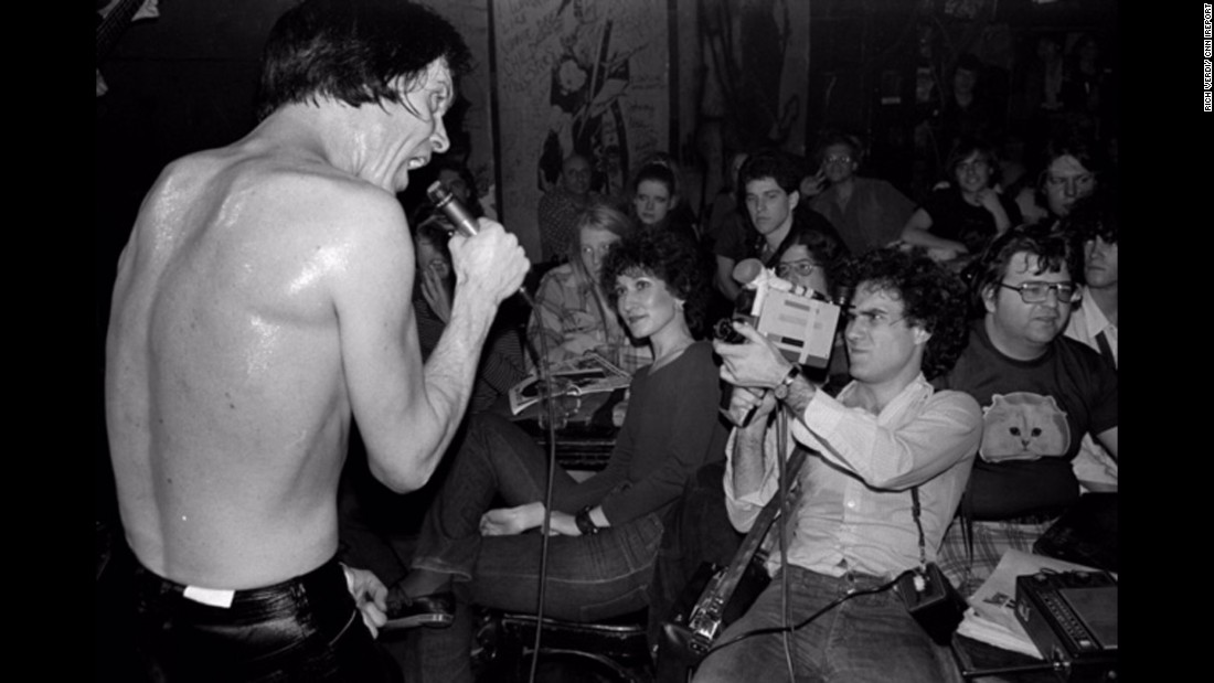 The Cramps&#39; lead singer Lux Interior is seen performing here. He died in 2009.