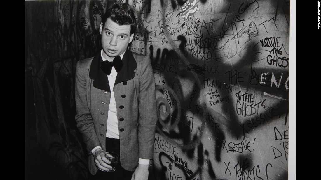 James Chance at CBGB in 1977. His band James Chance and the Contortions were part of the punk jazz genre.