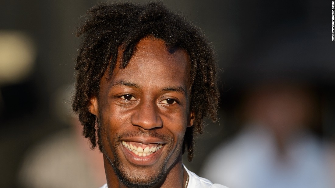 The easygoing Monfils is seemingly always smiling. 