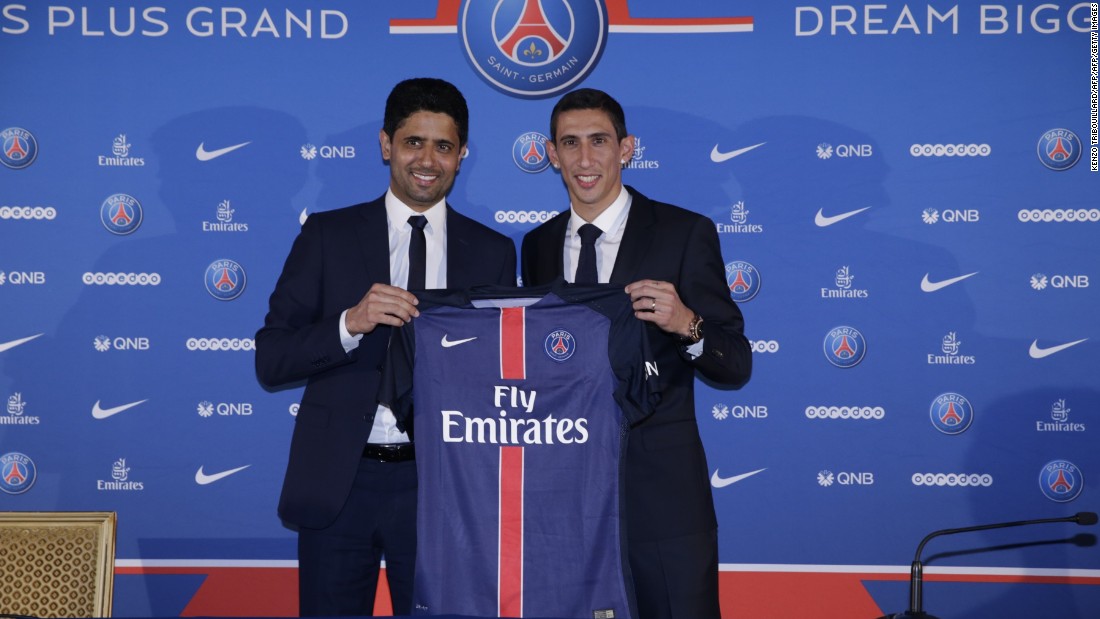 Angel Di Maria has joined Paris Saint-Germain -- just one year after signing for Manchester United for a British record fee. United paid $93.2 million to bring the Argentina international to Old Trafford last summer, but after a frustrating first season he has now moved to the French Ligue 1 champion for a reported $69.2 million.