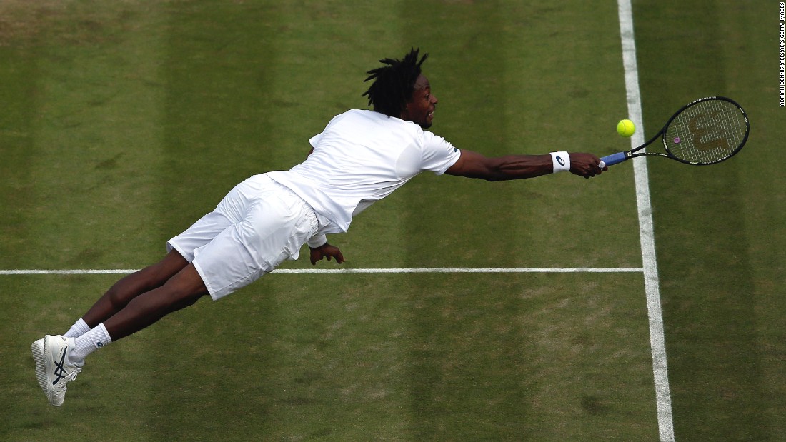 Monfils is known for his counterpunching style and flinging his body all over the court.