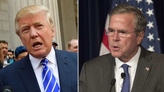 Election 2016 Donald Trump Jabs Back At Jeb Bush Cnn Politics