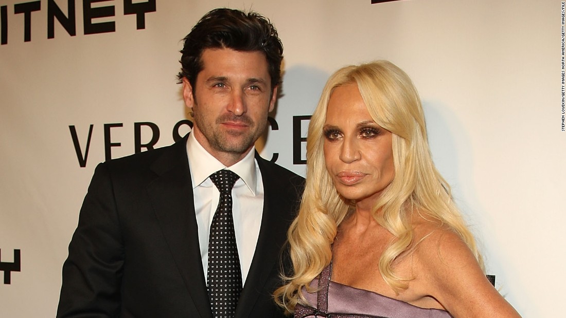 Dempsey is pictured with designer Donatella Versace attending the 2008 Whitney Museum of American Art&#39;s gala and studio party at the Whitney Museum of American Art in October 2008 in New York City.