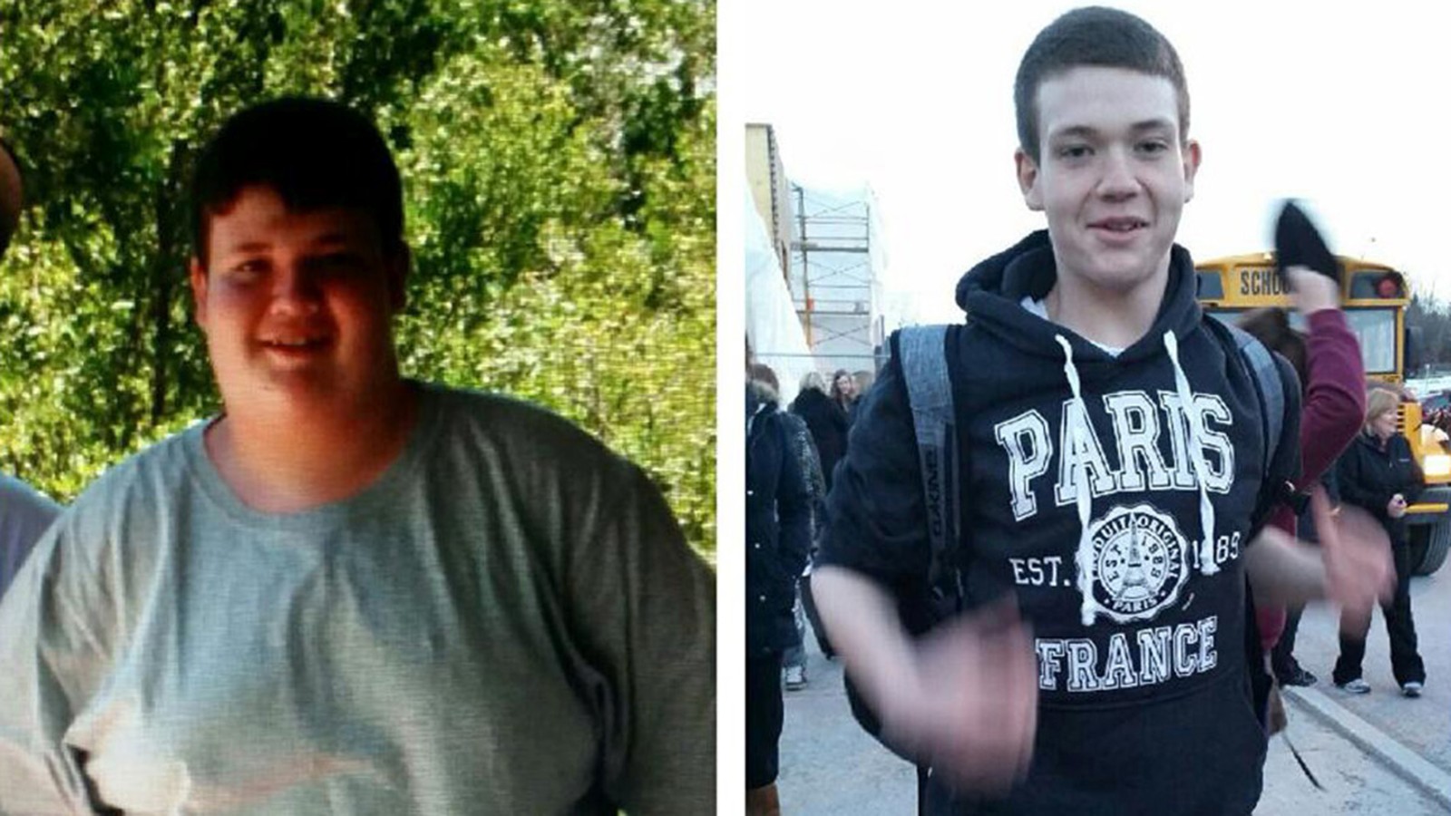 Teenage weight loss before and after