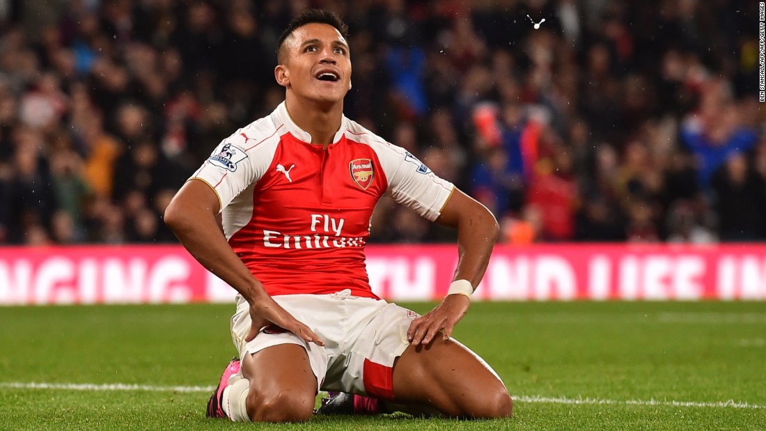 The second half was a different story as Arsenal created chances, Chile striker Alexis Sanchez hitting the outside of the post from a scoring situation.  