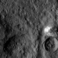 Dawn Ceres mountain closeup