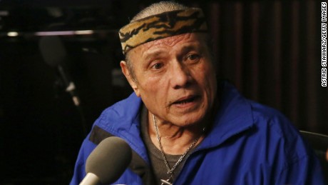 Jimmy &quot;Superfly&quot; Snuka visits a radio show in on January 9, 2013, in New York City.