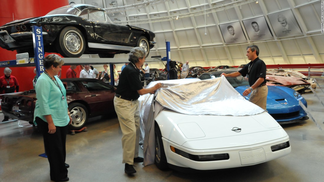 Almost two years after it was swallowed by a sinkhole, the restored 1 millionth Corvette was unveiled at a ceremony Thursday. Angela Lamb, who helped build the car 23 years ago, joined Corvette designer John Cafaro and GM&#39;s Dave Bolognino to do the honors. Click through the gallery to see before and after photos of this irreplaceable automotive icon.