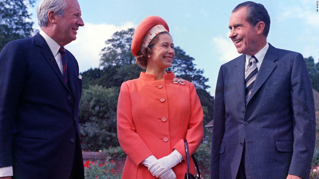 &lt;strong&gt;Richard Nixon:&lt;/strong&gt; Nixon met Queen Elizabeth at Buckingham Palace shortly after becoming the 37th US President in 1969. The Queen prepared signed photographs of herself and Prince Philip as a small memento of the meeting. Nixon also brought a signed headshot. &quot;I didn&#39;t bring my wife along this time, &#39;cause this trip was so hurried,&quot; he said. &quot;But we just had a picture taken of the two of us. I would like to send you one of that because it would be much more pleasant to look at the two of us.&quot; Laughing, the Queen responded, &quot;That&#39;s very nice of you.&quot;