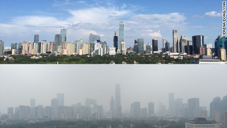 Blue sky vanishes after Beijing's big parade - CNN