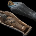 Osiris mummy replica underwater archaeology