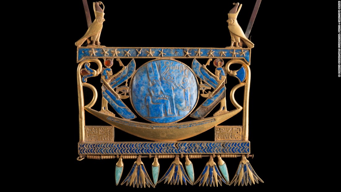 This stunning jewel is another piece on loan from the Egyptian museum in Cairo. 