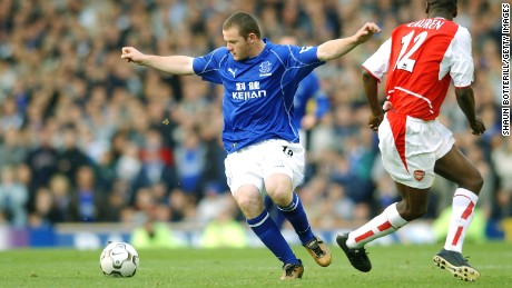 Wayne Rooney left Everton in 2004 to join Manchester United. 
