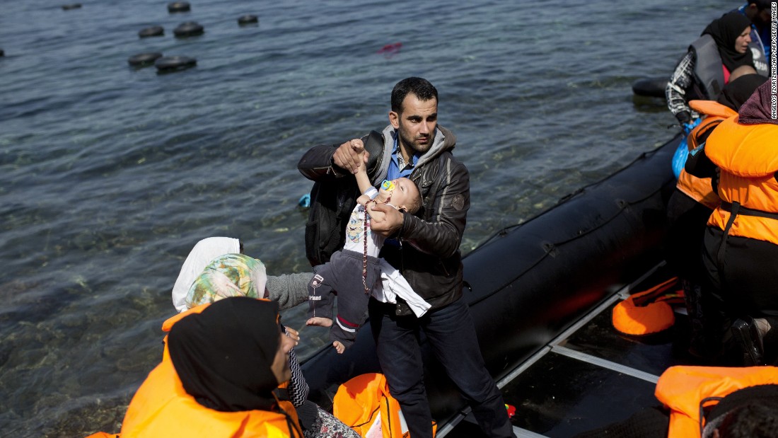 Many of the migrants have cell phones, loaded with the phone numbers of Greek  rescue authorities so they can come to their aid. Facebook pages also give migrants advice on what to do when they arrive.