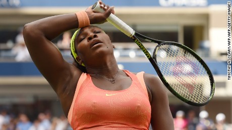 Williams during her loss to Vinci  at last year&#39;s U.S. Open. 