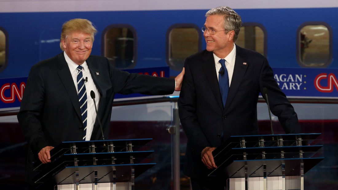 Trump Retweets Image Of Jeb Bush With Swastika Cnnpolitics 