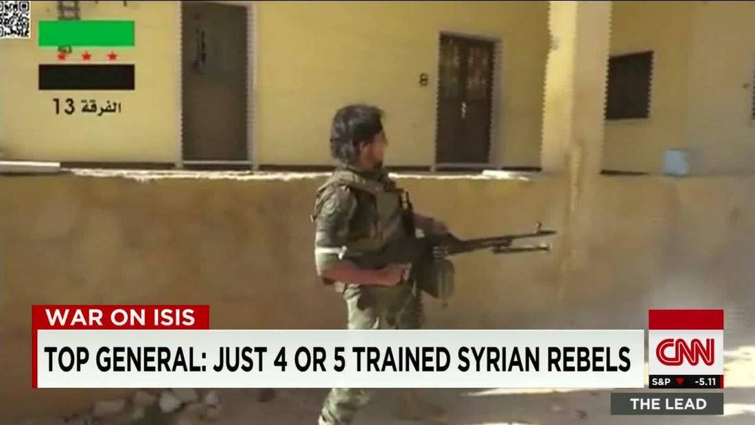 U S General Just 4 To 5 Trained Syrian Rebels Remain Cnn Video