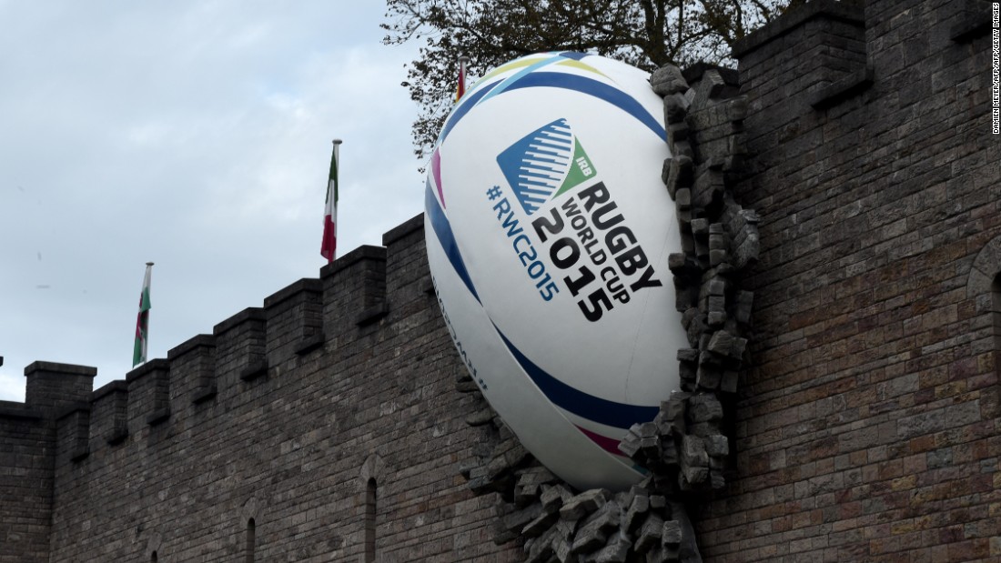 Over in Wales Cardiff Castle was trending on Twitter after a giant rugby ball was embedded in its wall. Unfortunately Wales&#39; team has also been torn apart by injury in the lead up to the tournament, losing the influential Rhys Webb and Leigh Halfpenny. 