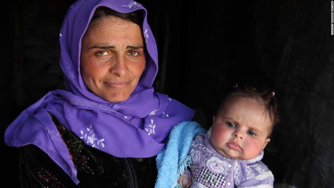 Barbara Massaad photographed a mother and daughter at the Zahle in Beirut, where she cooked soup for refugees.