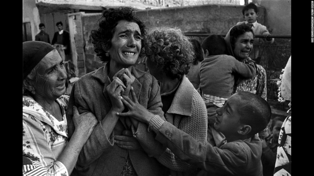 A Turkish woman mourns her husband, who was killed by Greek forces in Cyprus in 1964. British photographer Don McCullin is renowned for his work in war and conflict. His retrospective book is now available through &lt;a href=&quot;http://aperture.org/shop/don-mccullin-books&quot; target=&quot;_blank&quot;&gt;Aperture.&lt;/a&gt;