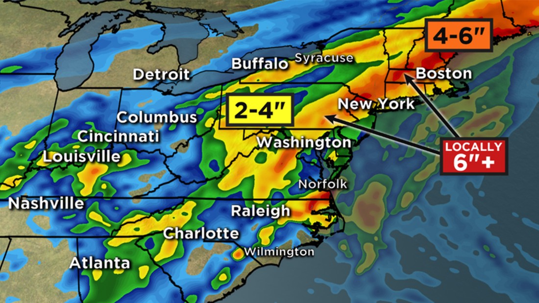 East Coast weather: Get set for possible floods - CNN