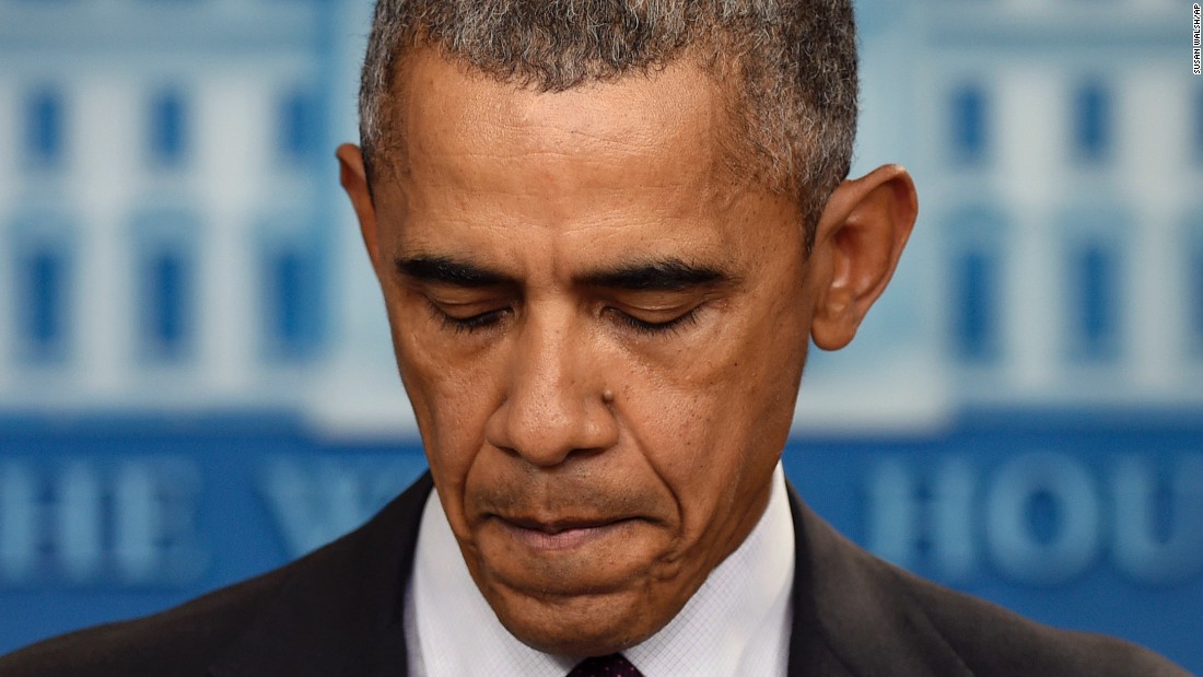In response to the shooting on October 1, President Barack Obama delivers the 15th statement of his presidency addressing gun violence. &quot;Somehow this has become routine,&quot; he said. &quot;The reporting is routine. My response here at this podium ends up being routine, the conversation in the aftermath of it. We&#39;ve become numb to this.&quot;