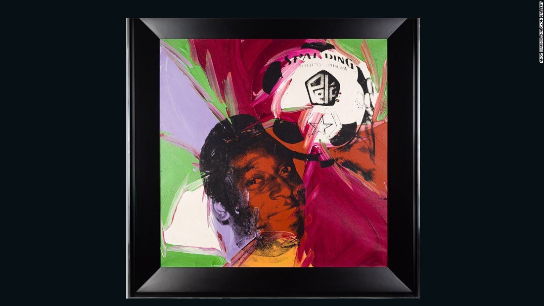 The grace and skill of Brazilian legend Pele captured the eye of pop art pioneer Andy Warhol, who produced this portrait after meeting the footballer in the 1970s. It features in an exhibition called &quot;Pele: Art, Life, Football&quot; at the Halcyon Gallery in London. Pele said of Warhol: &quot;He gave continuity to my life and my message outside of the football pitch ... It&#39;s because of him that today you see many artists who have works of me.&quot;